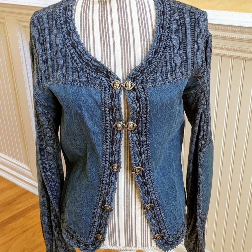 Denim Sweater. Size Small.